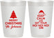 Personalized Christmas 10 oz Frosted Cups - Ho Ho Ho | 280076