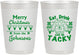 Personalized Christmas 10 oz Frosted Cups - Eat Drink Tacky | 280081