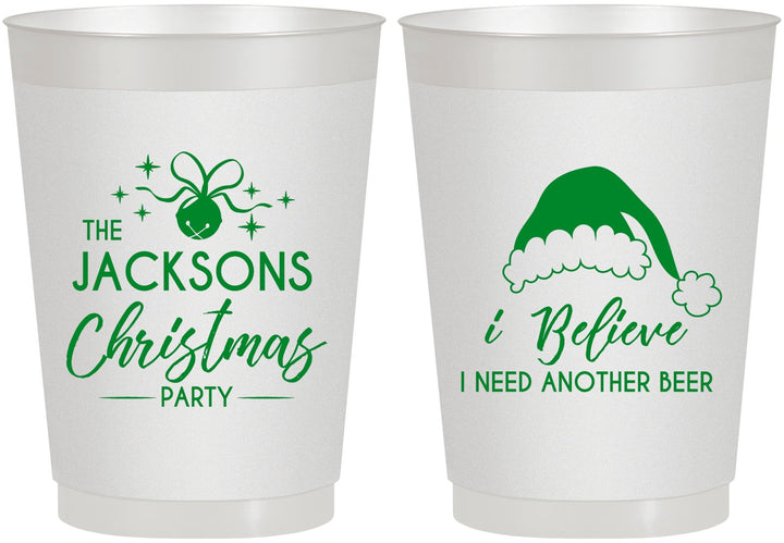Personalized Christmas 10 oz Frosted Cups - Santa Claus | 280085