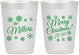 Personalized Christmas 10 oz Frosted Cups - Snowflakes | 280089