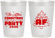 Personalized Christmas 10 oz Frosted Cups - Lit Af | 280090