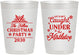 Personalized Christmas 10 oz Frosted Cups - Mistletoe | 280092