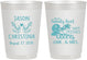 Personalized Wedding 10 oz Frosted Cups - Sandy Feet Salty Kisses | 291