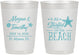 Personalized Wedding 10 oz Frosted Cups - Started On The Beach | 295