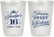 Personalized 16th Birthday 10 oz Frosted Cups - Tiara | 300004