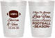 Personalized Wedding 10 oz Frosted Cups - Football | 302