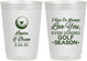 Personalized Wedding 10 oz Frosted Cups - Golf | 305