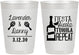 Personalized Wedding 10 oz Frosted Cups - Fiesta Siesta Tequila Repeat | 306