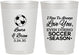 Personalized Wedding 10 oz Frosted Cups - Soccer | 307