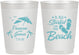 Personalized Wedding 10 oz Frosted Cups - Started On The Beach | 310