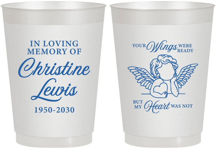 Personalized Memorial 10 oz Frosted Cups - In Loving Memory | 310000