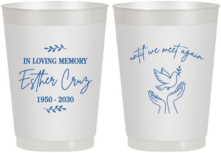Personalized Memorial 10 oz Frosted Cups - In Loving Memory | 310004