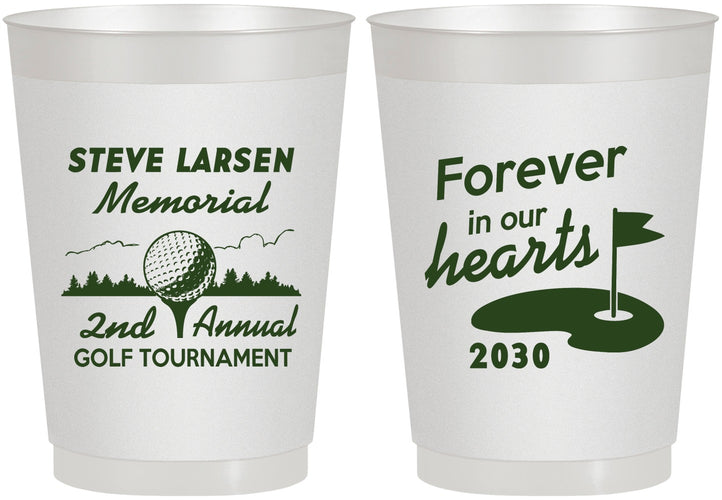 Personalized Memorial 10 oz Frosted Cups - Forever In Our Hearts | 310006