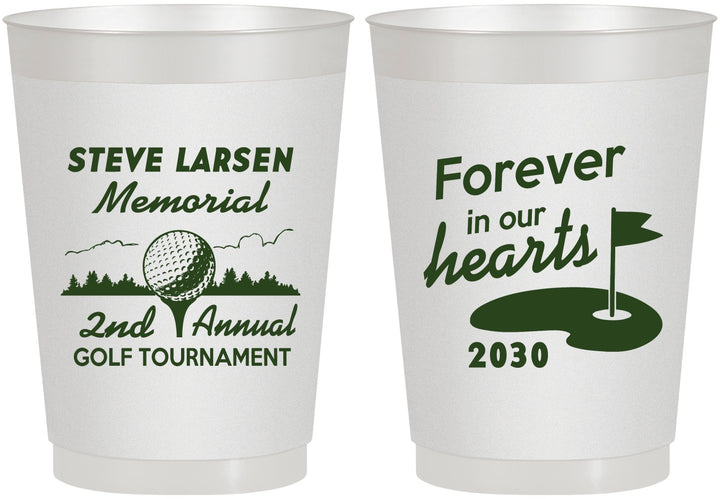 Personalized Memorial 10 oz Frosted Cups - Forever In Our Hearts | 310006