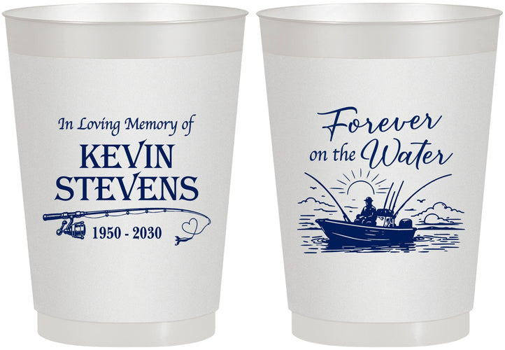 Personalized Memorial 10 oz Frosted Cups - Forever On The Water | 310019