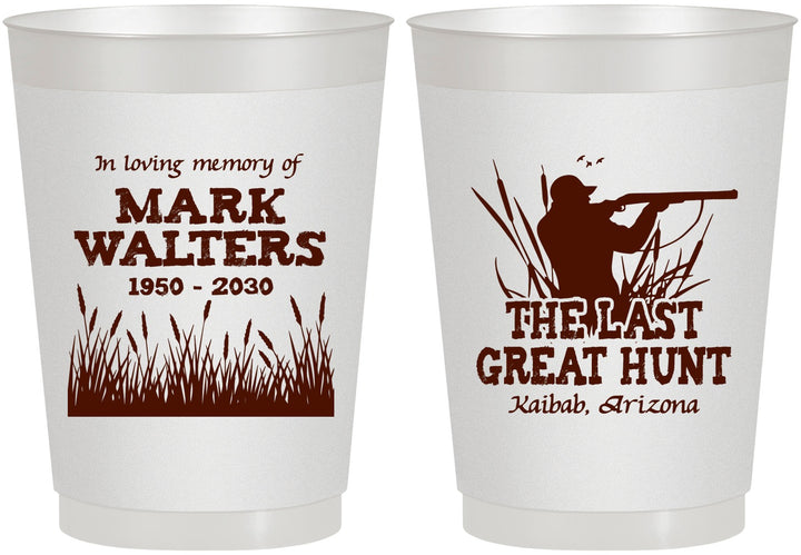 Personalized Memorial 10 oz Frosted Cups - The Last Great Hunt | 310020