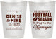 Personalized Wedding 10 oz Frosted Cups - We Interrupt Football | 314