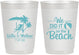 Personalized Wedding 10 oz Frosted Cups - We Did It On The Beach | 317