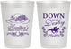 Personalized Derby Day 10 oz Frosted Cups - Down And Derby | 320001