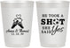 Personalized Wedding 10 oz Frosted Cups - Took A Shot Soccer | 322