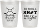 Personalized Wedding 10 oz Frosted Cups - Took A Shot Hockey | 323