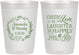 Personalized Wedding 10 oz Frosted Cups - Love Laughter Happily | 326