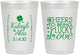 Personalized Wedding 10 oz Frosted Cups - Lucky In Love | 328