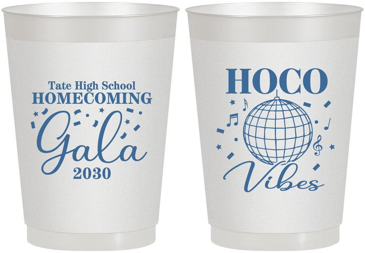 Personalized Homecoming 10 oz Frosted Cups - Hoco Vibes | 330006