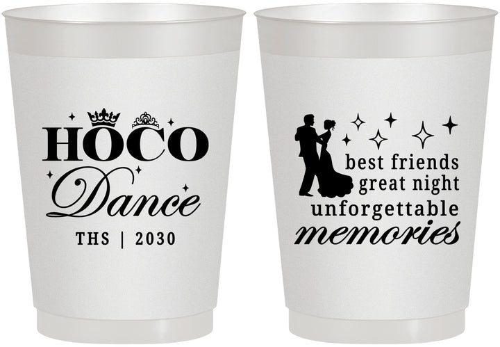 Personalized Homecoming 10 oz Frosted Cups - Hoco Dance | 330007