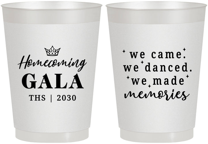 Personalized Homecoming 10 oz Frosted Cups - Danced Made Memories | 330008