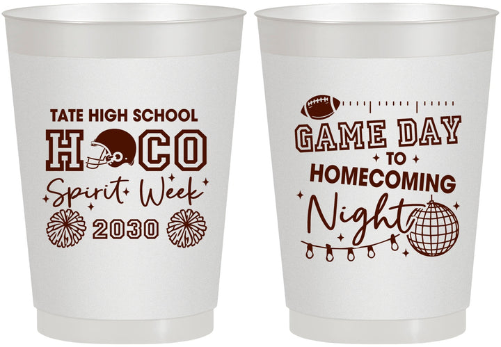 Personalized Homecoming 10 oz Frosted Cups - Spirit Week | 330013