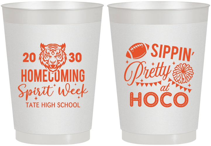 Personalized Homecoming 10 oz Frosted Cups - Hoco Spirit Week | 330014