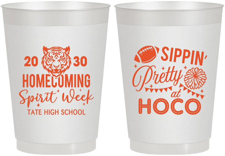 Personalized Homecoming 10 oz Frosted Cups - Hoco Spirit Week | 330014