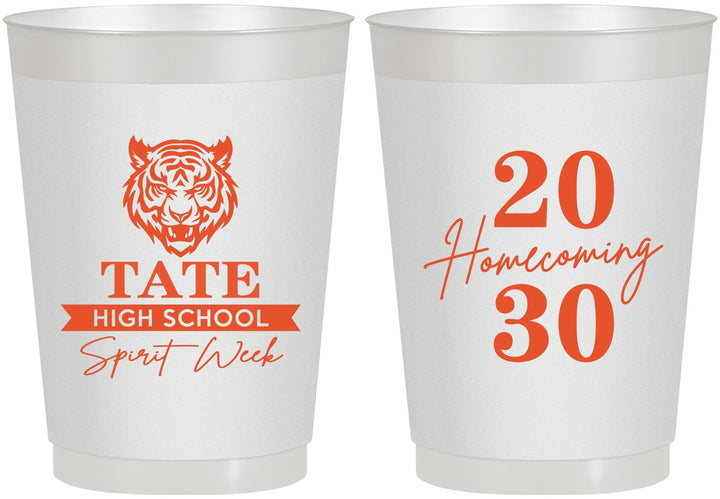 Personalized Homecoming 10 oz Frosted Cups - Hoco Spirit Week | 330015