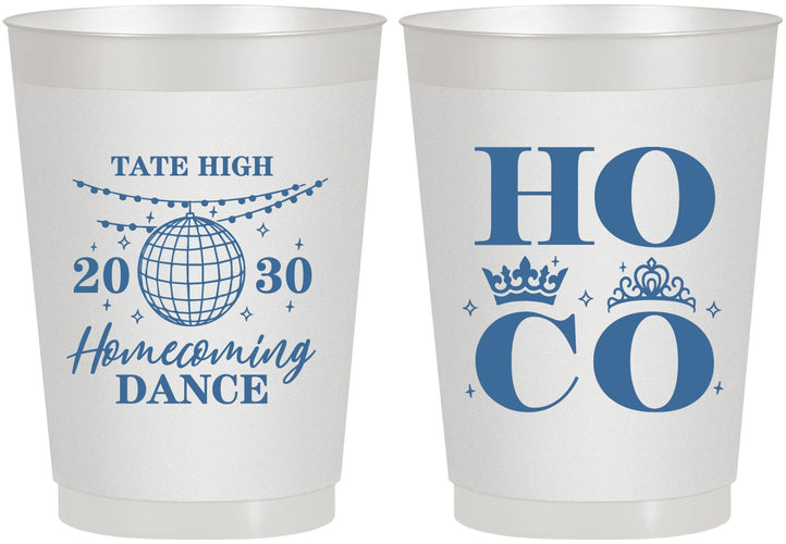 Personalized Homecoming 10 oz Frosted Cups - Hoco Dance | 330016