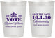 Personalized Homecoming 10 oz Frosted Cups - Hoco Queen Vote | 330020