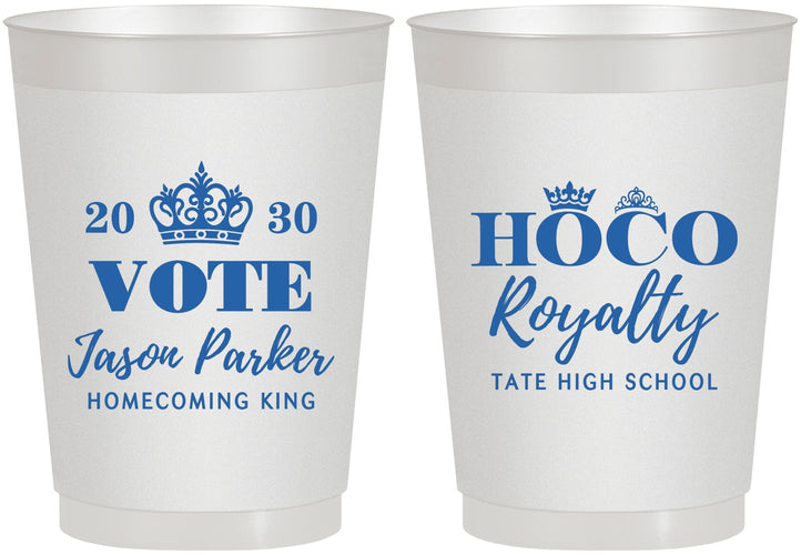Personalized Homecoming 10 oz Frosted Cups - Hoco King Vote | 330021