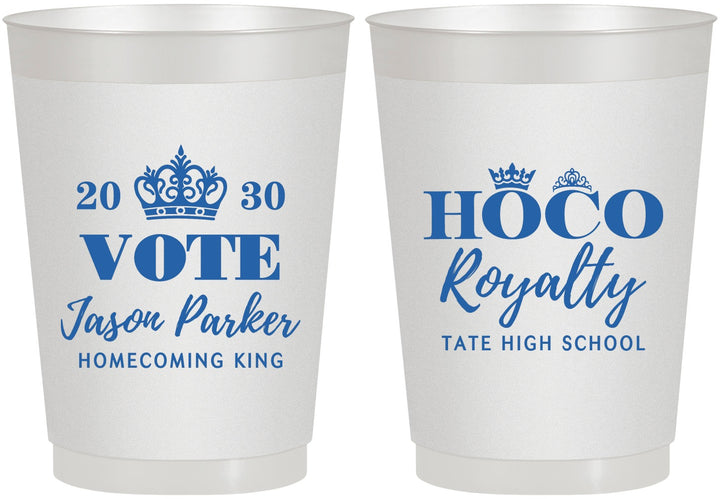 Personalized Homecoming 10 oz Frosted Cups - Hoco King Vote | 330021