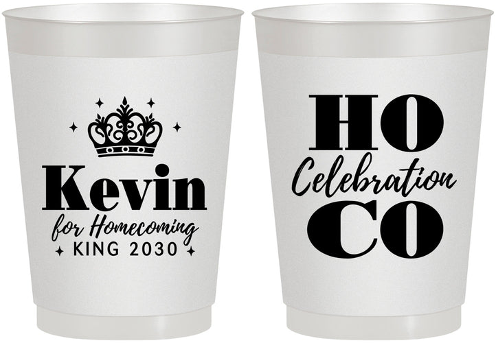 Personalized Homecoming 10 oz Frosted Cups - Hoco King Vote | 330023