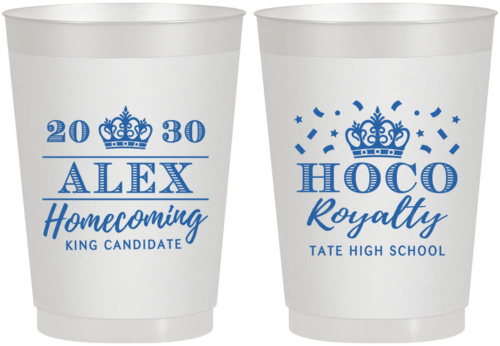 Personalized Homecoming 10 oz Frosted Cups - Hoco King Vote | 330025
