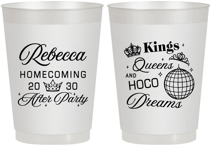 Personalized Homecoming 10 oz Frosted Cups - Hoco After Party | 330027