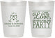 Personalized Wedding 10 oz Frosted Cups - Love Party | 331
