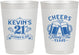 Personalized 21st Birthday 10 oz Frosted Cups - Cheers To Twenty One Years | 340000