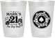Personalized 21st Birthday 10 oz Frosted Cups - Legal At Last Vegas | 340004