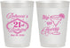 Personalized 21st Birthday 10 oz Frosted Cups - Sip Sip Hooray Vegas | 340006