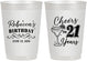 Personalized 21st Birthday 10 oz Frosted Cups - Cheers To Twenty One Years | 340019