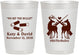 Personalized Wedding 10 oz Frosted Cups - We Bit The Bullet | 343