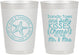 Personalized Wedding 10 oz Frosted Cups - Sandy Feet Salty Kisses | 355