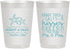 Personalized Wedding 10 oz Frosted Cups - Sandy Feet Salty Kisses | 356