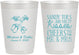 Personalized Wedding 10 oz Frosted Cups - Sandy Feet Salty Kisses | 357